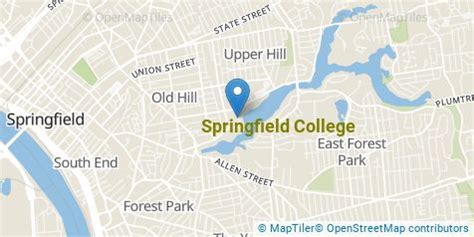 Image result for Map of Springfield College