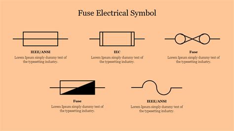 Fuse Electrical Symbol PowerPoint Template and Google Slides