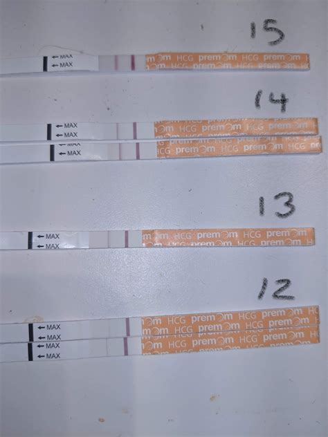 Line progression. 12-15 dpo, premom hcg test strips : r/TFABLinePorn