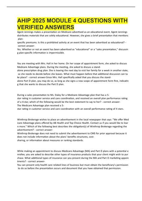 Image result for Ahip Questions Module 4