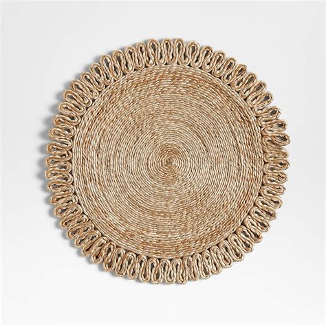 Caliente Jute Woven Round Placemat + Reviews | Crate & Barrel Canada