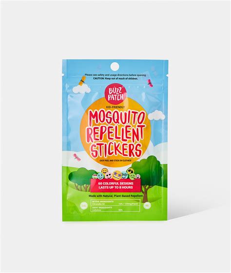 Plant Based Mosquito Patches Insect Repellent by Buzz Patch 60 Pack - Part&Parcel