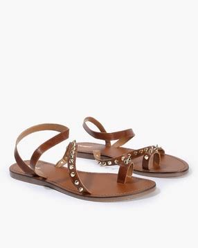 Buy Nude Flat Sandals for Women by Svrnaa Online | Ajio.com