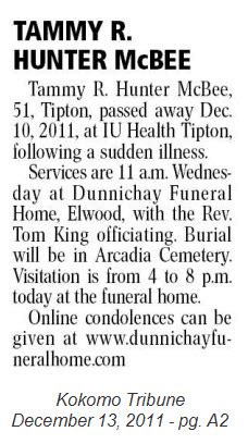 2011 Kokomo Tribune Obituaries - Kokomo, In