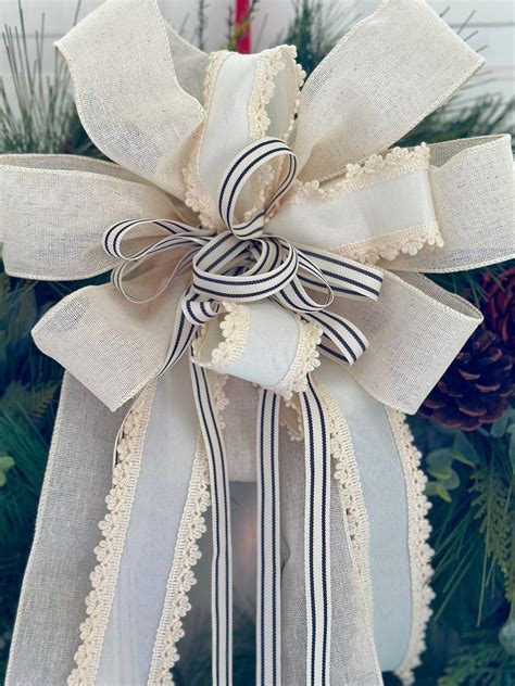 How to Make an Over-the-Top DIY Layered Ribbon Wreath Bow - Celebrated Nest
