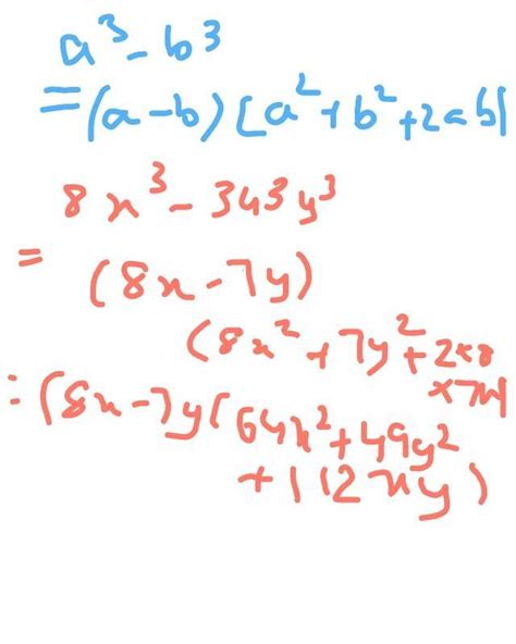 Factorise 8x^3 + 343y^3 - Brainly.in