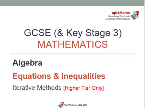 Image result for General Iterative Processes GCSE Maths