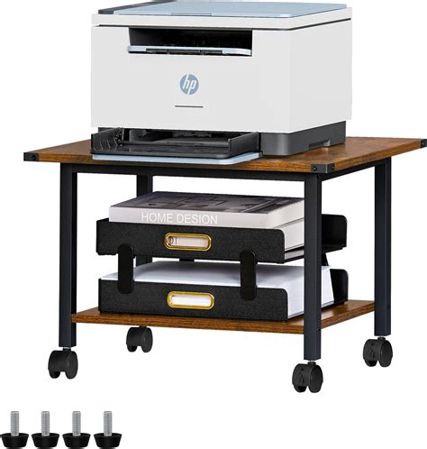 Amazon.com: YAOHUOO 22"x15" Large Printer Stand with Storage Drawer and ...