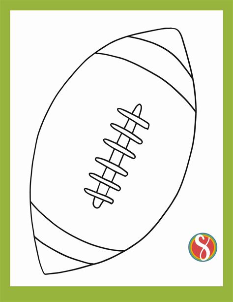 Free Football Coloring Pages — Stevie Doodles