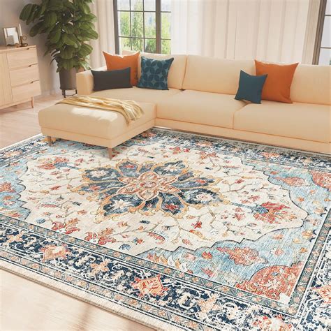 Amazon.com: Pauwer Area Rugs 8x10 Clearance, Large Area Rug for Living ...