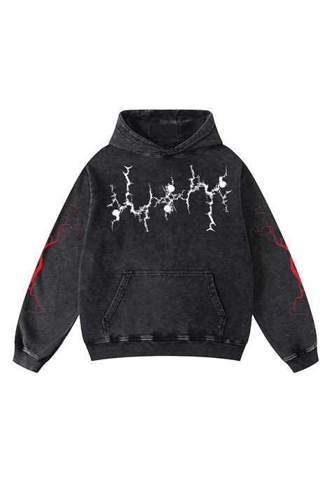 Choking On Designed Oversized Hoodie – Hauntrex