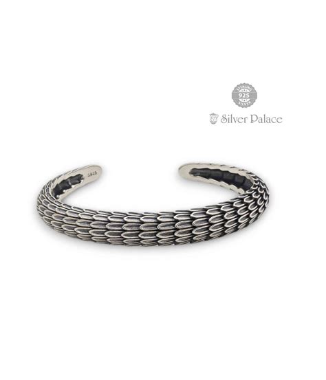 Silver Maan Collection Number Design Kadaa For Men - Silver Palace