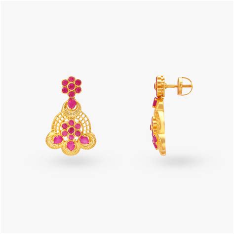 Regal Gold Drop Earrings