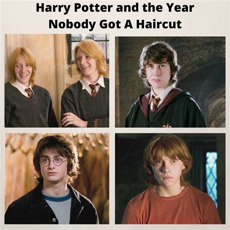 Harry Potter and the year everybody refused to cut their hair 🤣🤣 (All ...