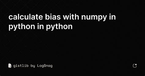 Image result for Python Machine Learning Bias Formula