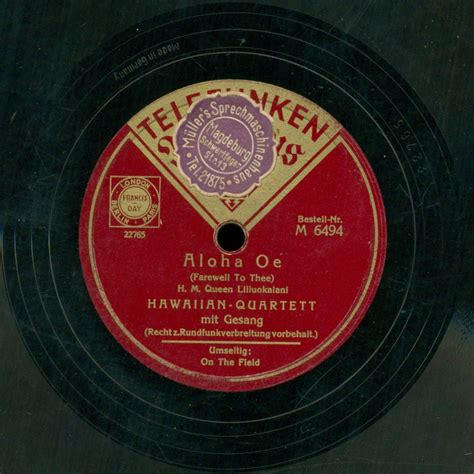 Aloha Oe (Farewell to thee) : HAWAIIAN QUARTETT : Free Download, Borrow ...