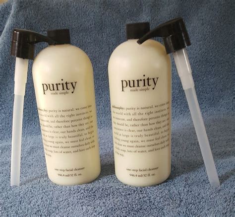 2)Philosophy Purity Simple One Step Facial Cleanser 32 oz.w/Pump =64 OZ ...