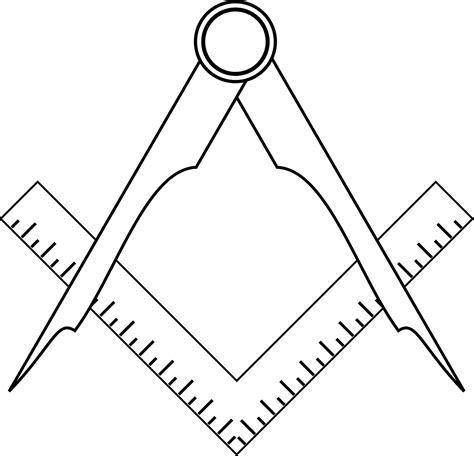 Masonic Square And Compass Png