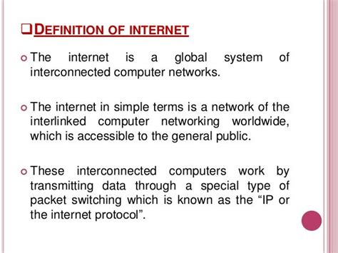 Simple Definition of Internet 的图像结果