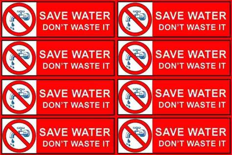 Save Water Don't Waste It Waterproof Vinyl Sticker Poster || can1683-3 ...