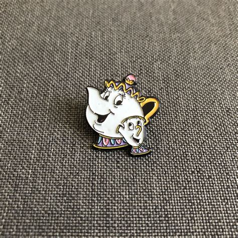 Rare Disney Pins Vintage Beauty Beast Pins Mrs Potts Chip - Etsy | Rare ...