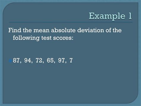 Image result for Mean Absolute Deviation Examples