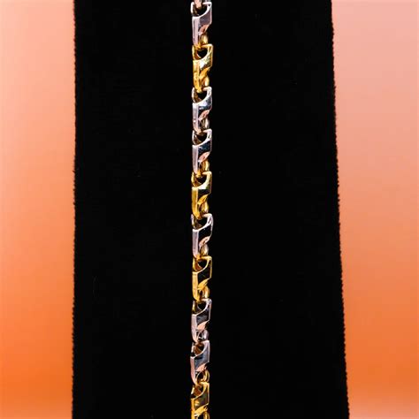 LUXE LINK SILVER GOLD BRACELET (7.5 INCH) – Kinavah