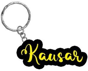 SY Gifts Kausar Name Black Yellow Name Keychain Key Chain Price in ...