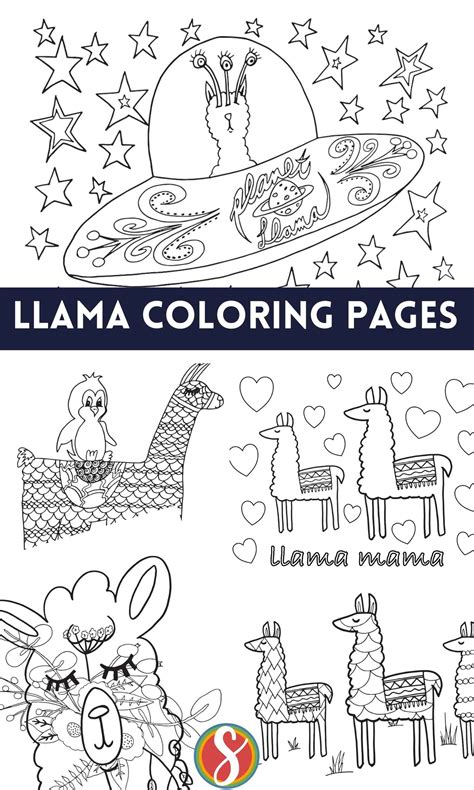 Free Printable Llama Coloring Pages Llama Coloring Page