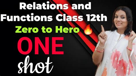 Relation and Function One Shot Class 12 的图像结果