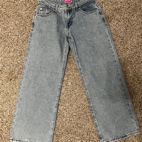 Edikted light wash low rise petite jeans Brand new... - Depop