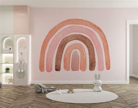 Abstract Watercolor Hand Painted Wallpaper Mural in India