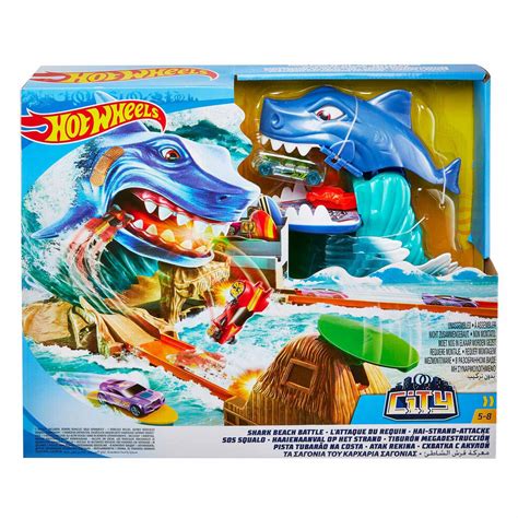 Hot Wheels Shark Attack Launch Track | Thimble Toys