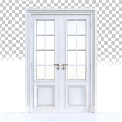 A white door with windows and a white door with the word open on it ...
