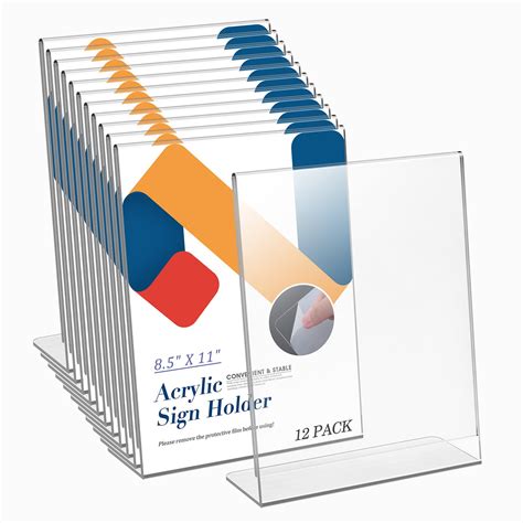 Acrylic Sign Holder 8 5 X 11 Relx Acrylic Display | Desertcart INDIA