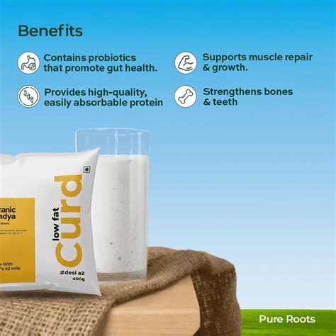 A2 Low Fat Curd Online | Organic Low Fat Dahi – 400g