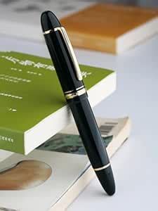 Moonman P141#8 Fine Nib Fountain Pen with Box, Brass Piston System ...