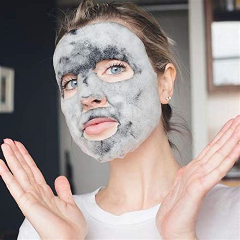 Buy masque BAR Facial Sheet Mask with Oxygen Bubble Bamboo Charcoal (6 ...