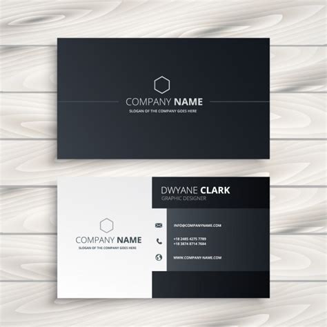 Black and White Business Card Template 的图像结果