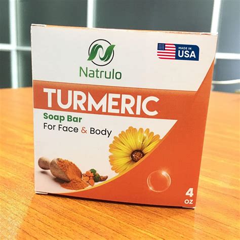 Natrulo All natural turmeric soap bar with natural India | Ubuy