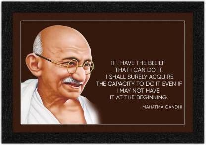 Art Amori Mahatma Gandhiji Motivational Thought Painting with Synthetic ...