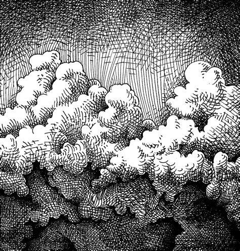 ink drawing clouds