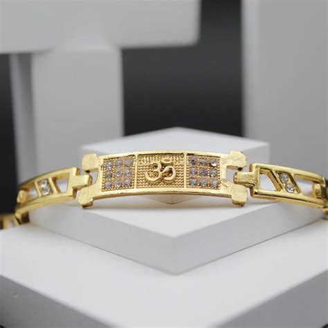 Brass Golden Chain Om Bracelet – dharmsaar