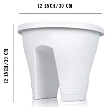 Go Hooked Flower Pots | Railing Pots | Hanging Planters | Flower Pots ...