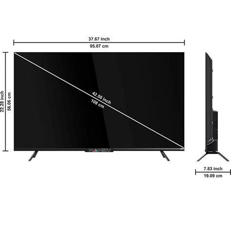Hanzu 109cm [43 Inches] HD Ready LED TV With A+ Grade Panel Non-smart.