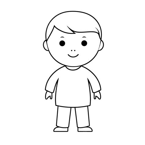 Outline Of Boy