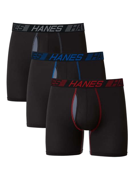 Hanes Men's X-Temp Total Support Pouch Boxer Briefs with Utility Pocket ...