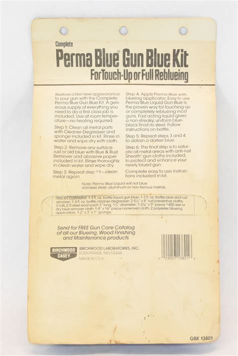 Birchwood Casey Perma Blue Gun Blue Kit