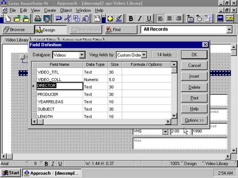 Image result for Lotus Approach Software