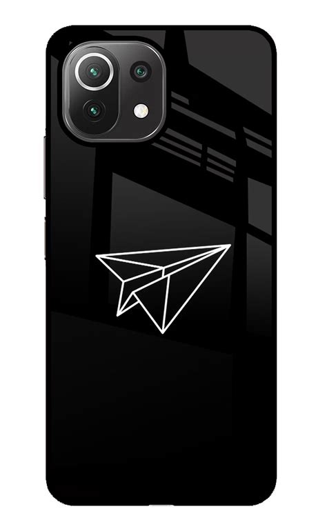 Buy Now Paper Plane White Glass Case for Mi 11 Lite Online | Casekaro